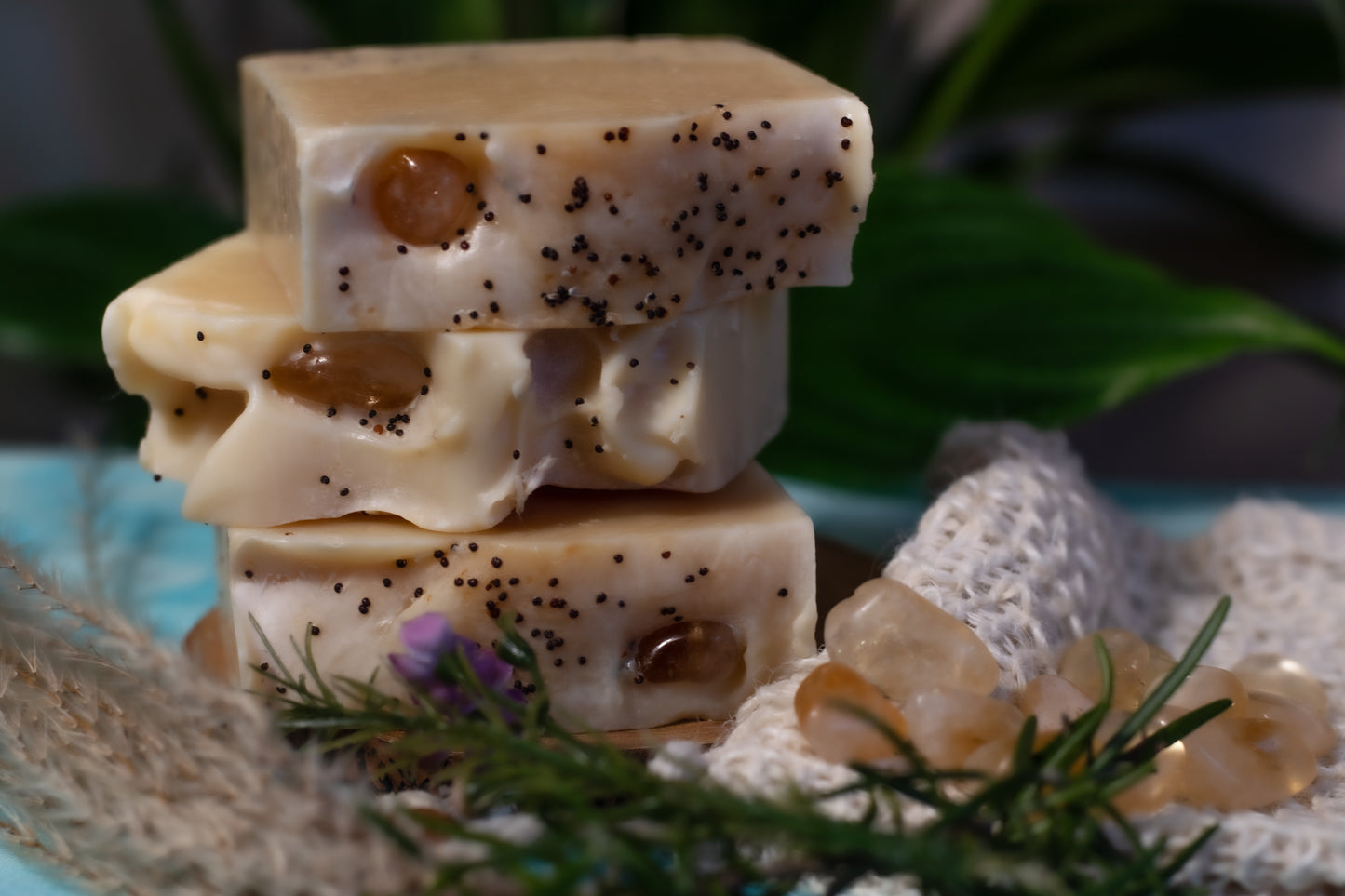 Abundance - Handcrafted Natural Vegan Soap with Citrine