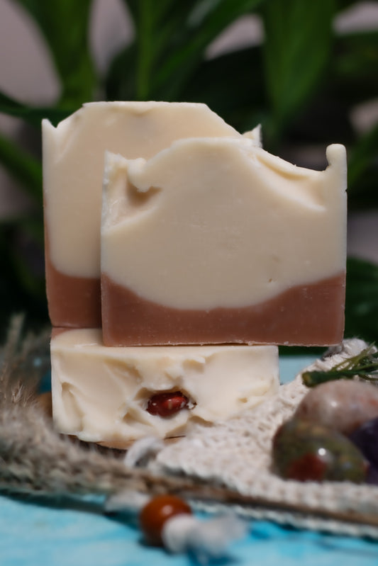 Endurance - Natural Vegan Soap with Red Jasper